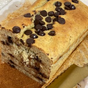 satoの作ってみた!投稿(しっとりふわふわ♡米粉のチョコバナナケーキ)