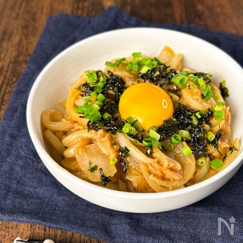 【ツナ味噌焼きうどん】