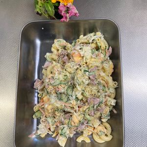 そら・ゆずの作ってみた!投稿(【マカロニサラダ】抱えて食べたい♡わが家の定番の味♪)