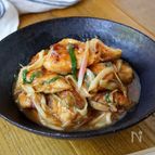 薬味だく【鶏むね肉の梅南蛮】