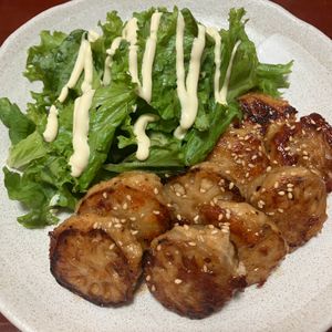 りんごの作ってみた!投稿(れんこんと豚ひき肉の挟み焼き(動画あり))