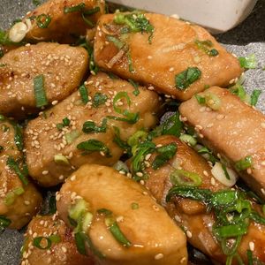 bo-zu3の作ってみた!投稿(漬け込み不要！お安いマグロが絶品に♪マグロの甘酢生姜焼き)