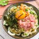 レンジでパパっと5分で完成☆明太釜たまうどん