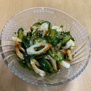 おずえるの作ってみた!投稿(ポリポリ病みつき！おつまみにも嬉しい「ピリ辛ちくきゅう」)