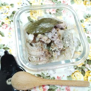 M＊Pの作ってみた!投稿(素材一品だけ！レシピ、生タラこまぎれレンジ蒸し)