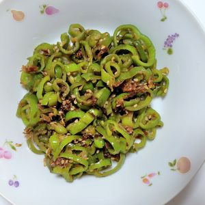 ふうかの作ってみた!投稿(やみつきピーマン)