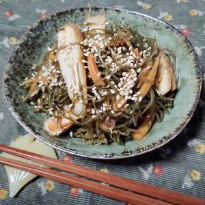 M＊Pの作ってみた!投稿(さつま揚げと切り昆布の煮物【作り置き】)