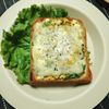 M＊Pの作ってみた!投稿(『惚レタスと卵のカレー風味マヨチーズトースト』＃朝ごはん)