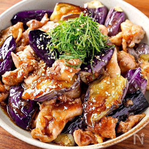 【豚肉と茄子の甘辛しょうが醤油炒め】わが家の定番！