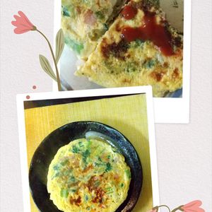 チョロリスの作ってみた!投稿(【簡単スパニッシュオムレツ】フライパンで完成!お手軽オムレツ)