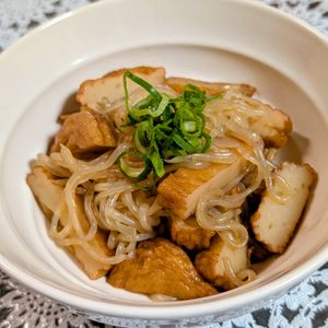 まゆのの作ってみた!投稿(【さつま揚げと白滝のきんぴらポン酢】簡単時短で作り置きも)