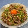 楽ラク手抜キッチン🐶🐾の作ってみた!投稿(レンチン5分♪【甘辛すき焼き風うどん】)