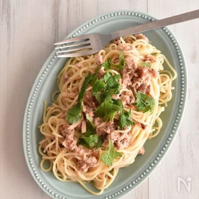 包丁要らず!さっぱり食べられる梅干とツナの冷製パスタ