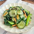 お子さんも食べやすい♪小松菜の塩昆布漬け【箸やすめに☆】