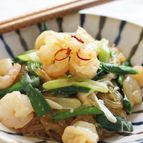 エビニラと春雨の炒め物