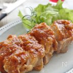 鶏肉のソテー、オニオンソース
