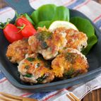 ふわふわジューシー♪『豚こまの青じそチーズ丸め焼き』