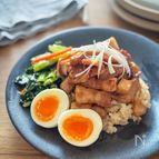 【10分でほろとろ】エリンギと豚バラのルーローハン