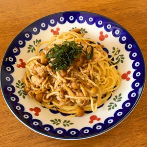 みわの作ってみた!投稿(とろっと旨みが絡む！ツナとなめこの和風アーリオオーリオパスタ)