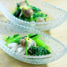 小松菜としめじのお浸し柚子風味