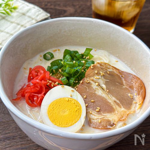 10分でできる絶品主食♪【冷やしとんこつ風そうめん】