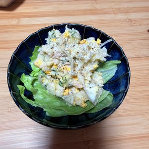 料理初心者🔰の作ってみた!投稿(【和風ツナじゃがサラダ】和風も美味しい♡レンジでお手軽副菜♪)