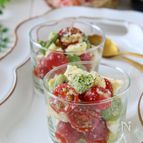 そら豆のカプレーゼ風