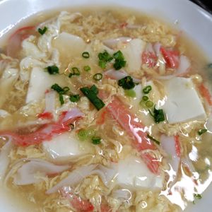 コスモスの作ってみた!投稿(甘～いだしが旨い🤭💖カニカマ卵あんかけ豆腐💖)
