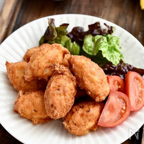 【子供が喜ぶ♪カリッと】コンソメ豆腐ナゲット