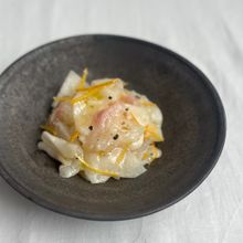 ”塩麹マリネサラダ”鯛と蕪の柚子風味