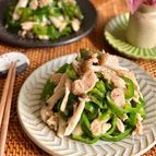レンジで簡単☆ピーマンとしめじのツナ缶ナムル