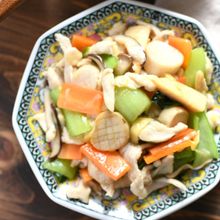 まるでホタテ?!と鶏肉のうま塩中華炒め