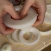 【米粉使用♡サックサク!】カレー風味のオニオンリングの下準備