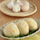 白だし香る♪ぺぺたまおにぎり