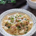 【絹揚げとベーコンのとろ旨鶏だし煮】とろ～り鶏だしが絶品！