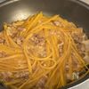 【濃厚肉味噌パスタ】反則級のコクと旨味の工程4