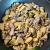ヒラメの作ってみた!投稿(【豚肉とたけのこのねぎ塩炒め】白だしが決め手！)