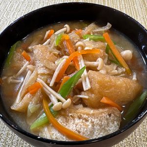 楽ラク手抜キッチン🐶🐾の作ってみた!投稿(【切干大根とえのきのみそ汁】栄養もうま味もたっぷり具だくさん)