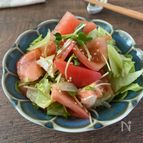 切って和えるだけ♪【中華風ドレのトマトサラダ】