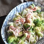 【ブロッコリーとカニカマの麺つゆマヨサラダ】