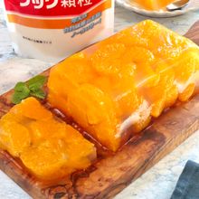ごろごろジューシー！パウンドみかん寒天
