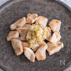【焼き鶏むね肉のおろしねぎ塩だれ】あとを引く♪