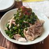【ピリ辛ニラだれの豚しゃぶ】ニラの香りが食欲そそる!