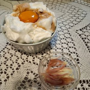 フェビアンの作ってみた!投稿(淡雪ふわふわ新食感＊究極のたまごかけごはん)