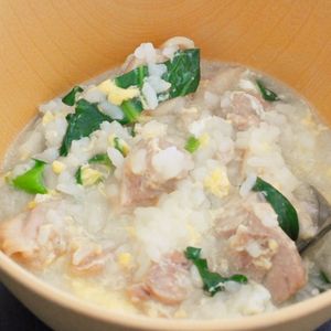 こざかなの作ってみた!投稿(身体の芯から温まる♪味付け1つde簡単鶏雑炊♪)