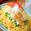 【バンバンジー麺】ごまダレが旨い!ささみはレンジでラク