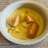 puricoの作ってみた!投稿(【鮭とじゃがいもと白菜の豆乳みそスープ】栄養たっぷり幸せの味)