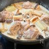 ワンパンで簡単！【鶏肉と椎茸と長ねぎのガーリッククリーム煮】の工程4