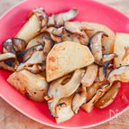 味付けはしょうゆでOK！長芋としいたけのにんにくしょうゆ炒め