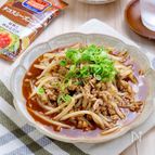 味付けはシーズニングで♪『もやしとひき肉のピリ辛そぼろあん』